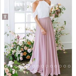 Revelry Dessert Blue Lola Chiffon Skirt